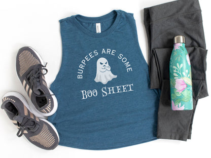 Burpees are Some Boo Sheet Funny Halloween Gym Top