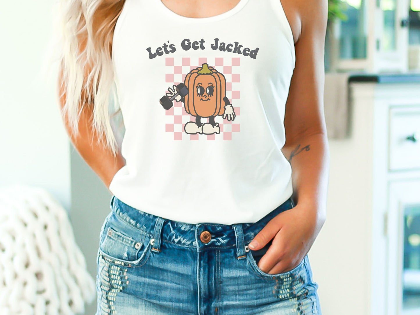 Let's Get Jacked Halloween Workout Tank Top