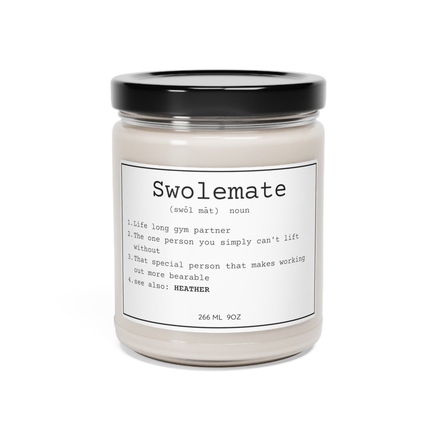 Swolemate Definition Personalized Candle