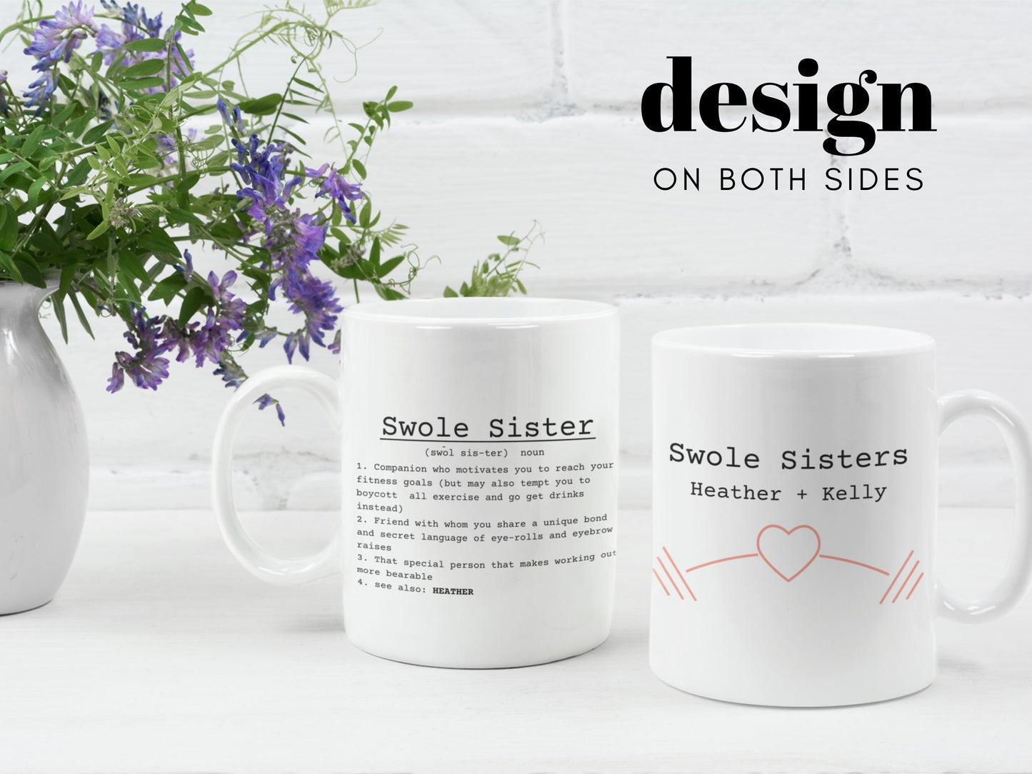 Personalized Swole Sister Mug