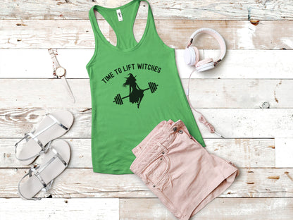 Time To Lift Witches Halloween Workout Tank Top