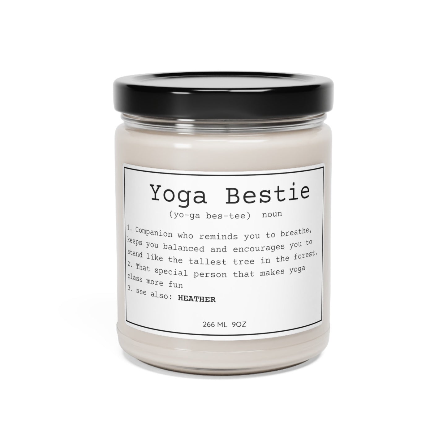 Personalized Yoga Bestie Candle