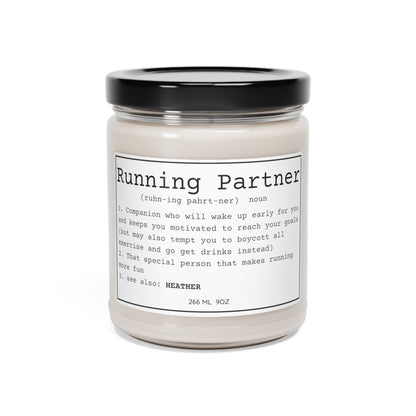 Personalized Running Partner Candle