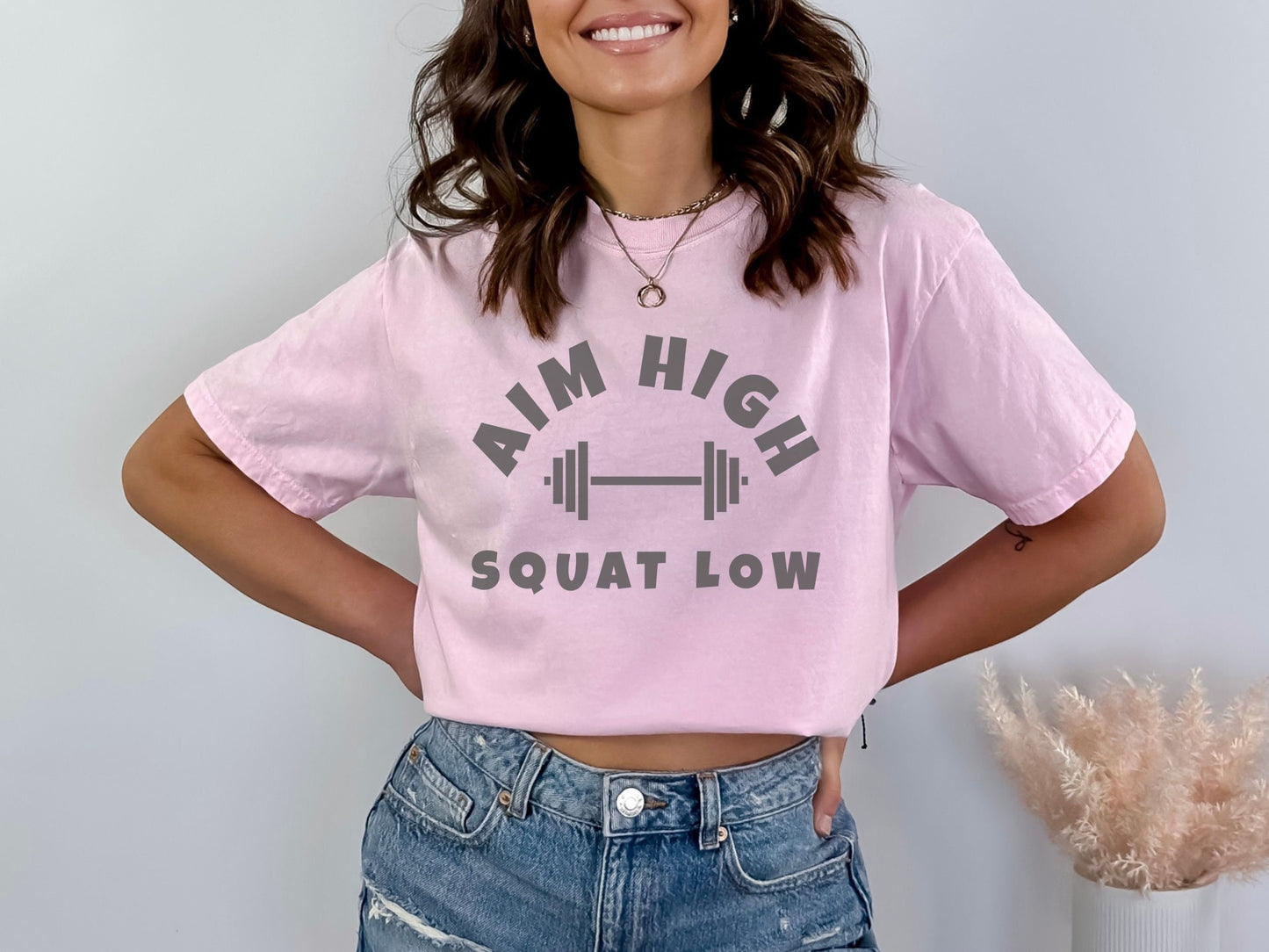 Aim High Squat Low Workout Shirt