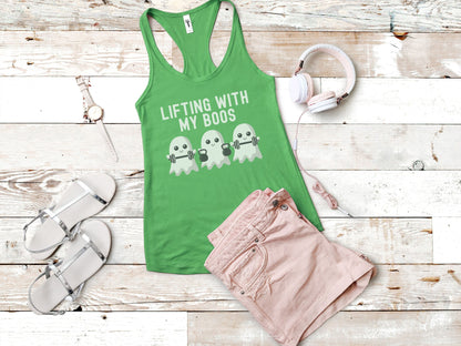 Lifting with my Boos Halloween Workout Tank Top