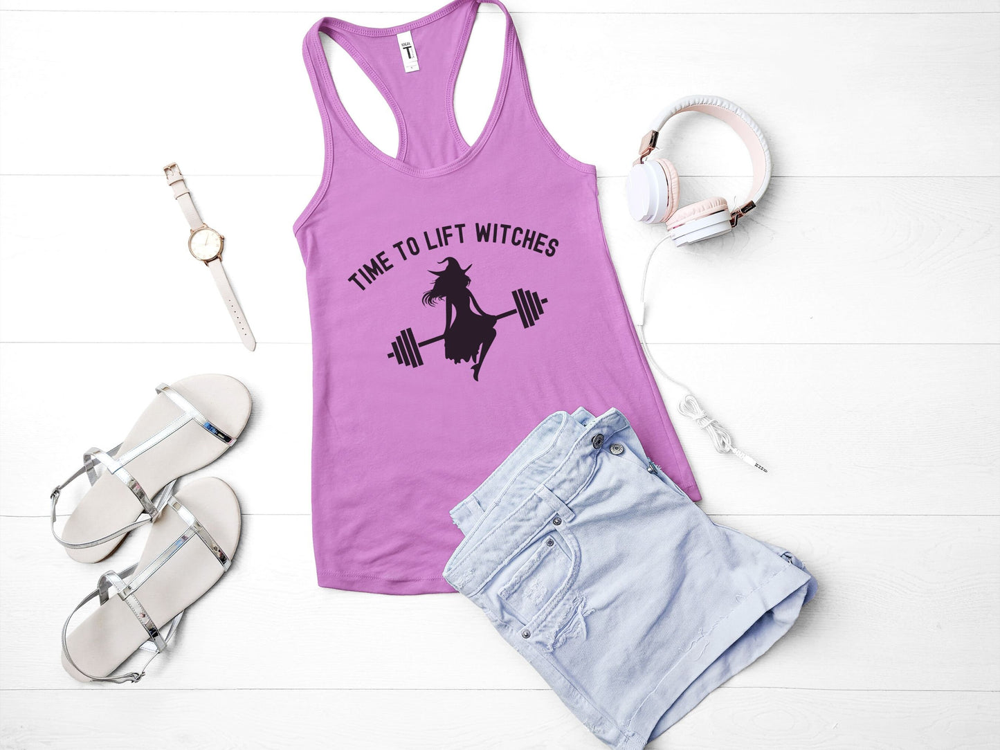 Time To Lift Witches Halloween Workout Tank Top