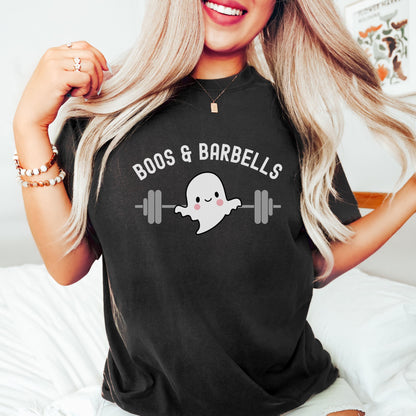 Boos and Barbells Halloween Workout Shirt