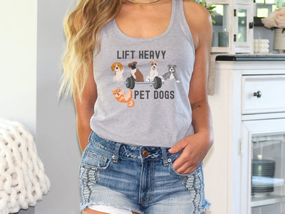 Lift Heavy Pet Dogs Fitness Tank Top