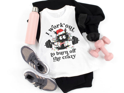 I Work Out to Burn Off the Crazy Holiday Crop Tank Top