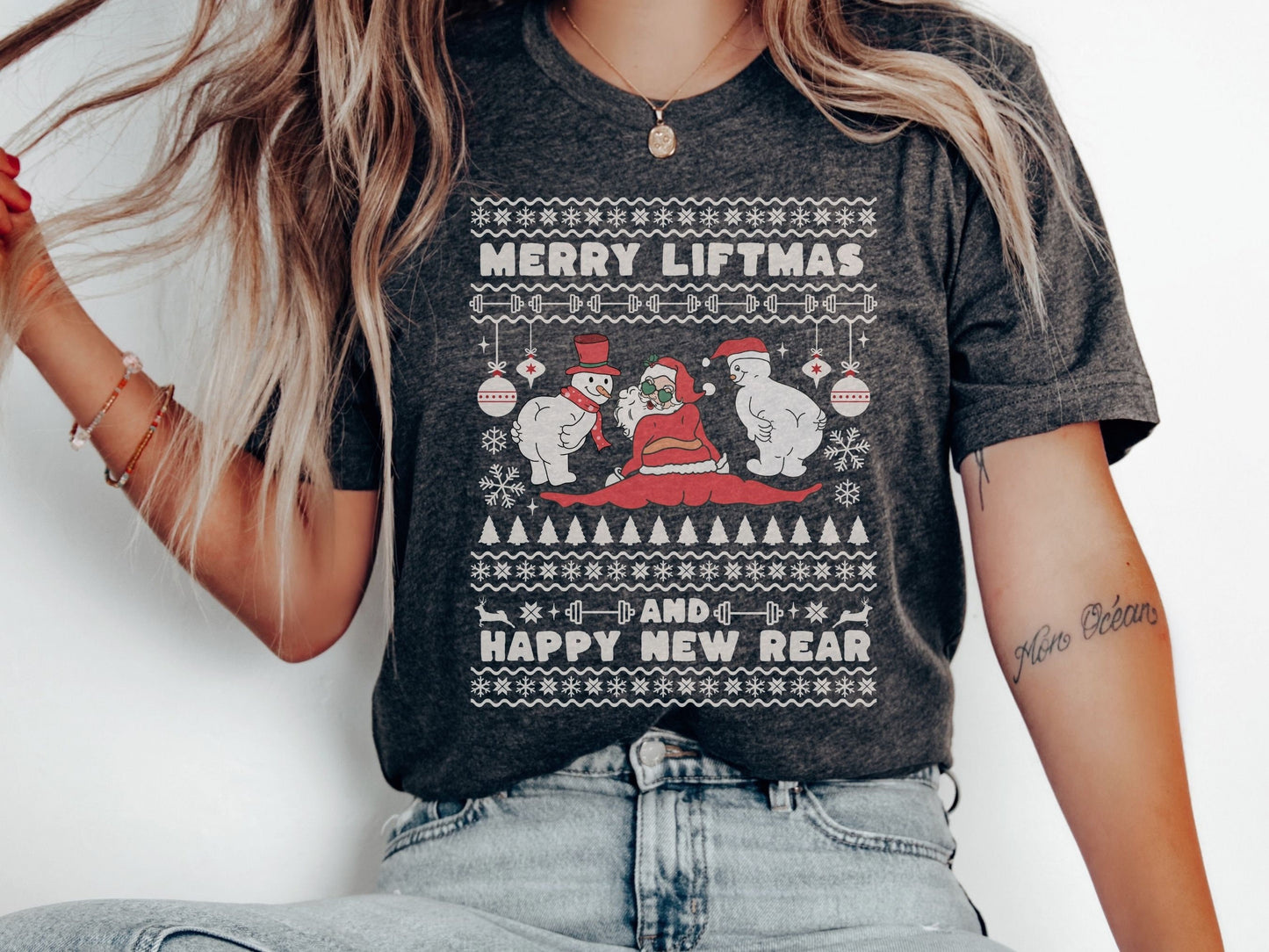 Ugly Sweater Christmas Workout Shirt