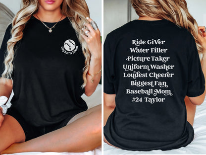 Personalized Baseball Mom Shirt