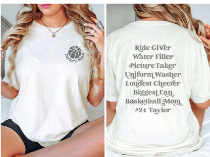 Personalized Basketball Mom Shirt