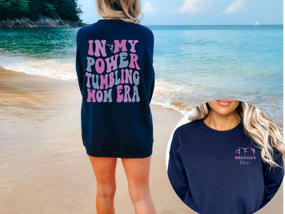 Personalized In My Power Tumbling Mom Era Sweatshirt