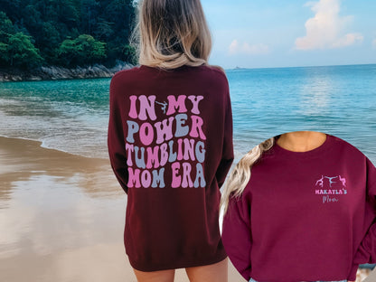 Personalized In My Power Tumbling Mom Era Sweatshirt