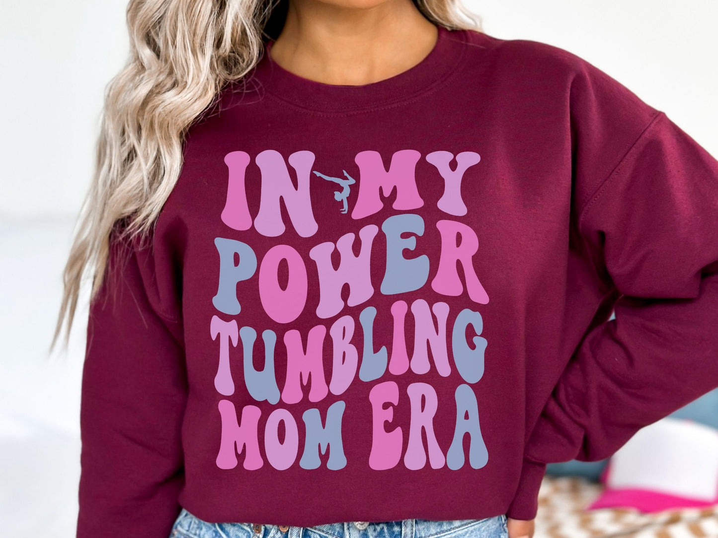 Personalized In My Power Tumbling Mom Era Sweatshirt