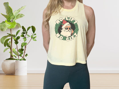 No Lift No Gift Christmas Workout Crop Top