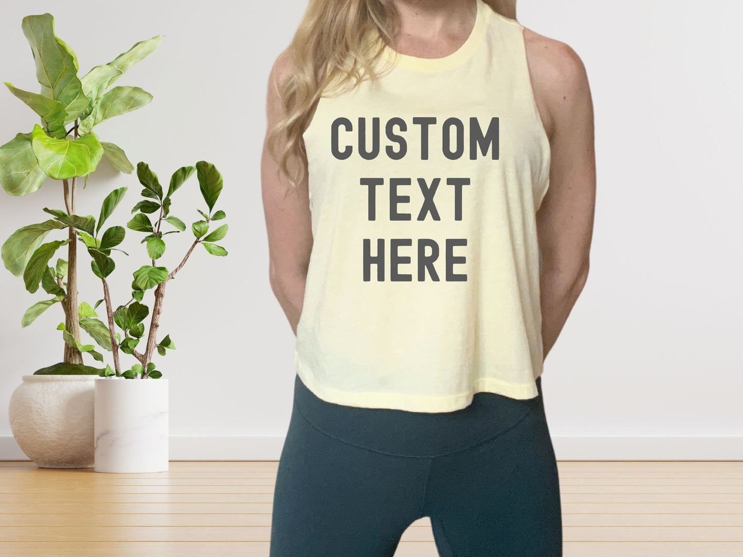 Custom Workout Crop Tank Top