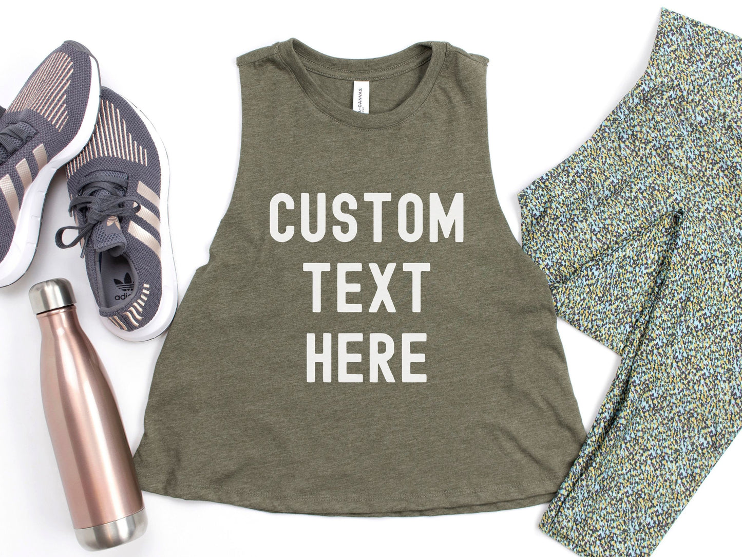 Custom Workout Crop Tank Top