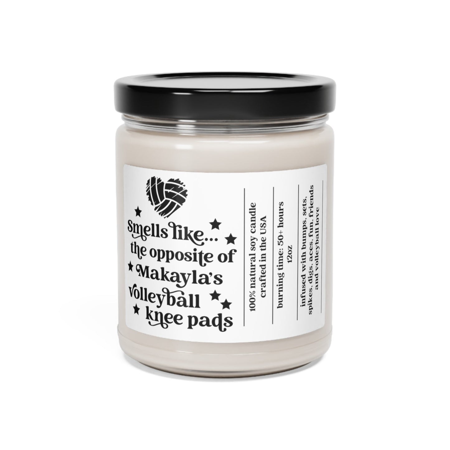 Personalized Smells Like the Opposite of Knee Pads Volleyball Candle