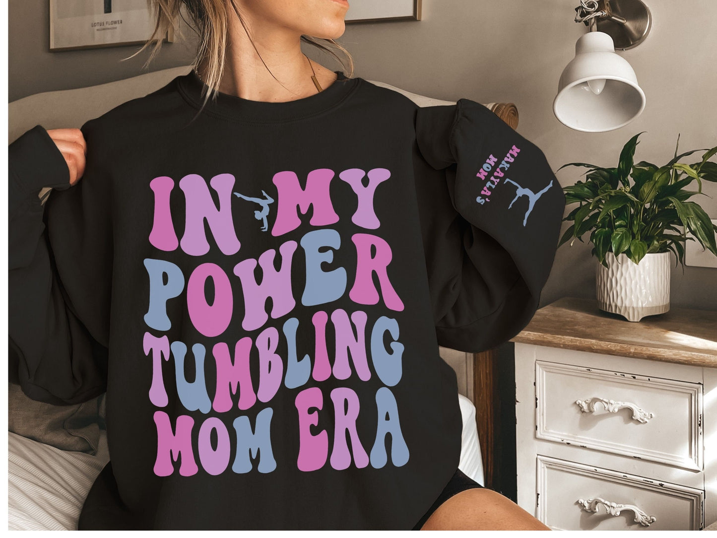 Personalized In My Power Tumbling Mom Era Sweatshirt