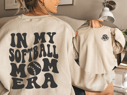 Personalized In My Softball Mom Era Sweatshirt