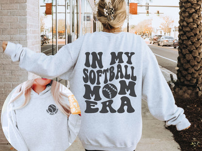 Personalized In My Softball Mom Era Sweatshirt