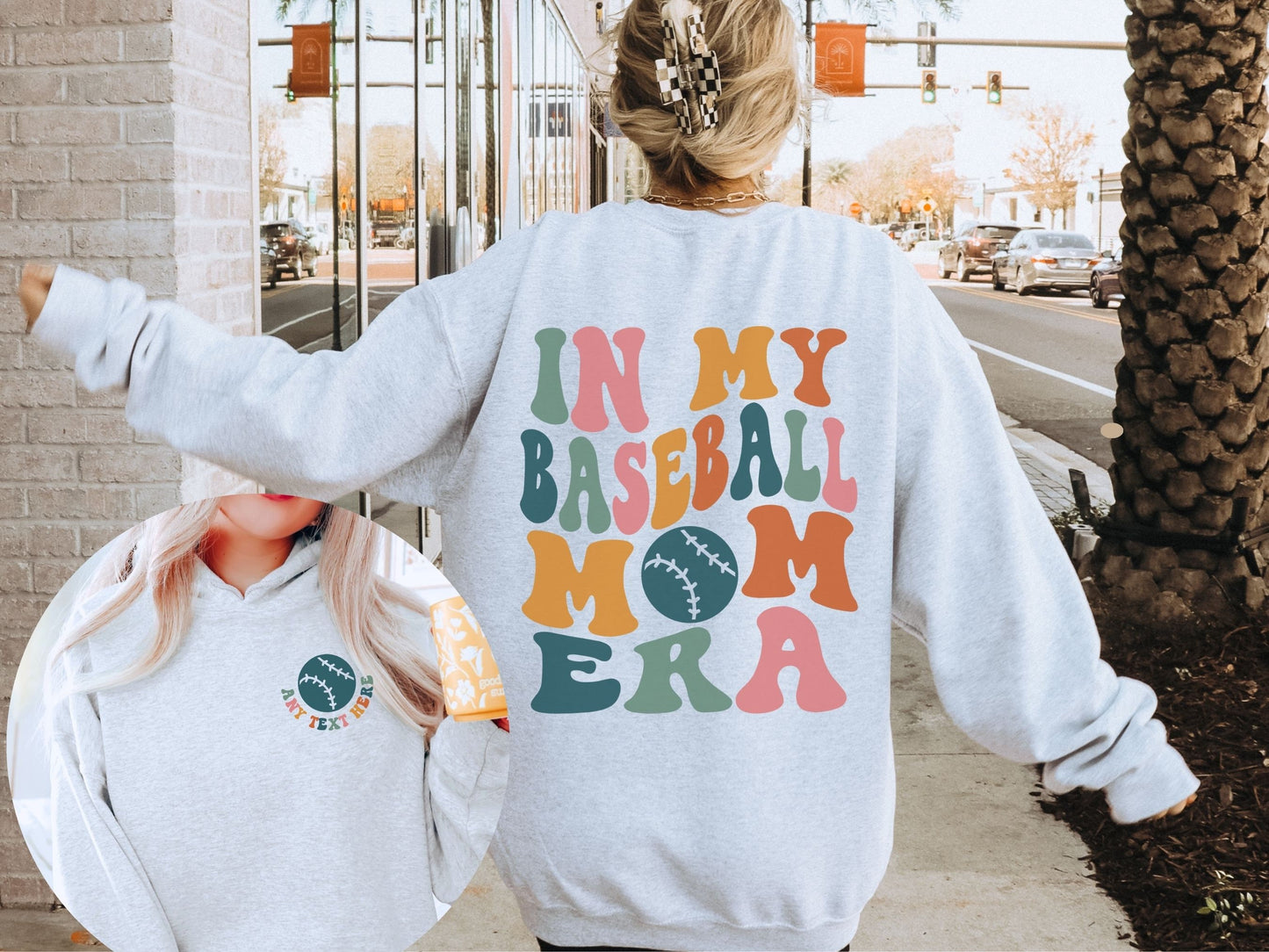 Personalized In My Baseball Mom Era Sweatshirt