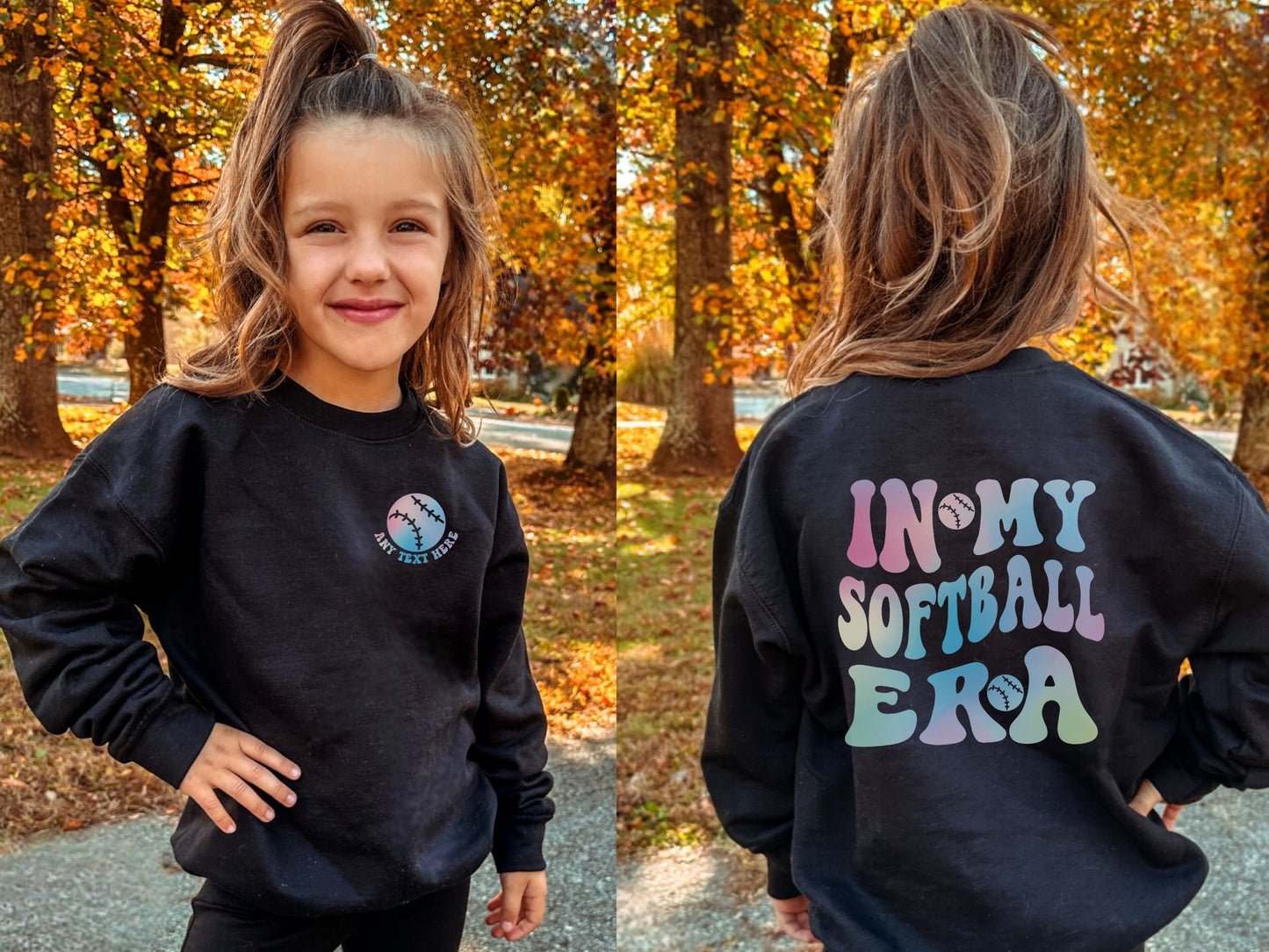 Personalized In My Softball Era Sweatshirt