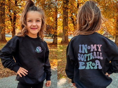 Personalized In My Softball Era Sweatshirt