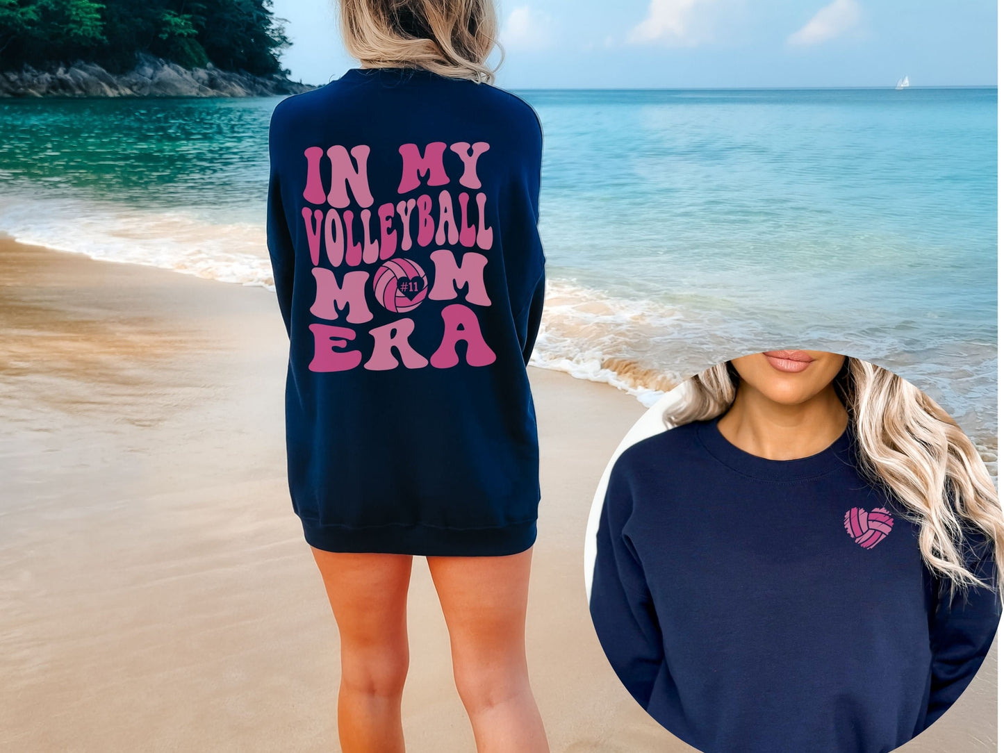 Personalized In My Volleyball Mom Era Sweatshirt