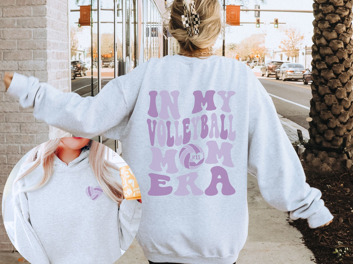 Personalized In My Volleyball Mom Era Sweatshirt