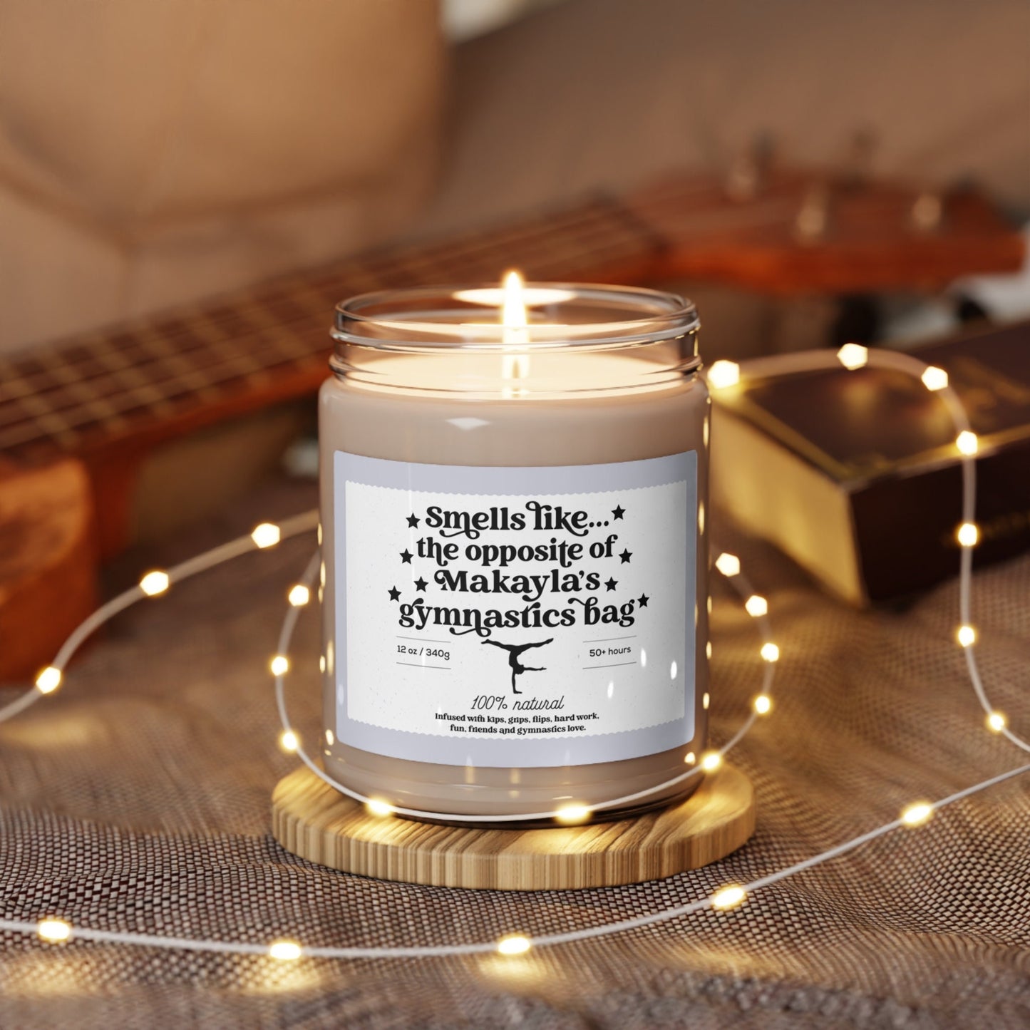 Smells Like the Opposite of Gymnastics Bag Personalized Gymnastics Candle