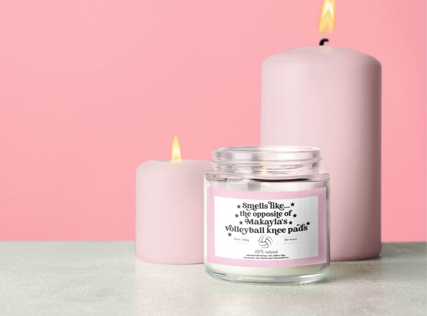 Personalized Smells Like the Opposite of Knee Pads Volleyball Candle