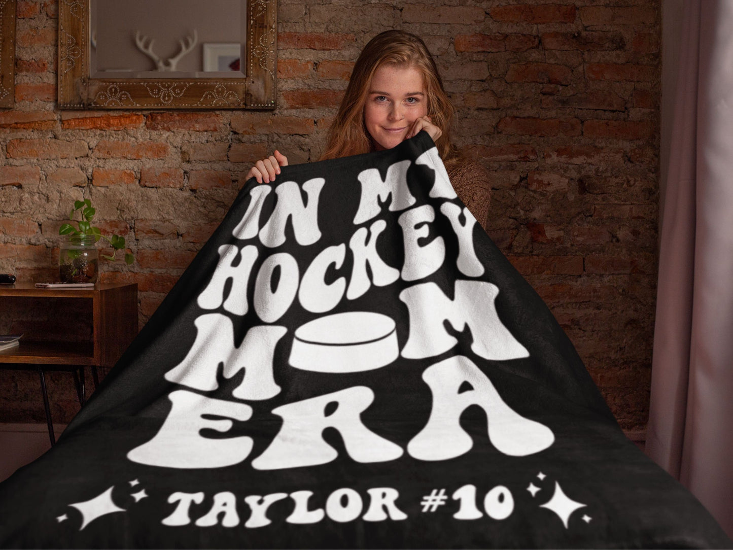 Personalized In My Hockey Mom Era Blanket