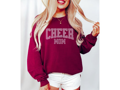 Cheer Mom Sweatshirt with Custom Sleeve Design