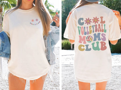 Cool Volleyball Moms Club Shirt