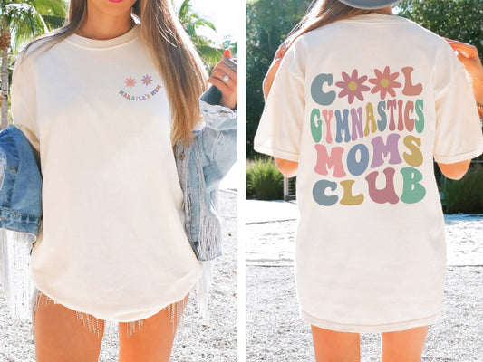 Cool Gymnastics Moms Club Shirt