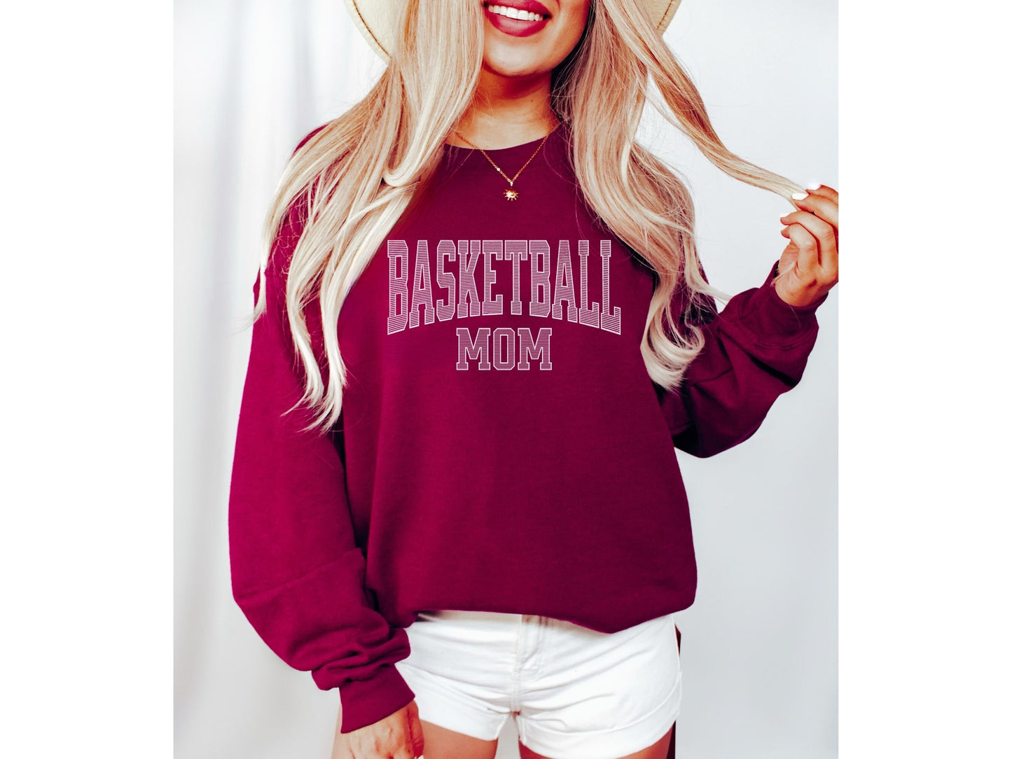 Basketball Mom Sweatshirt Sleeve Design