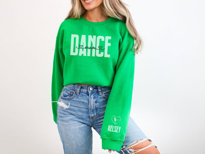 Dance Mom Sweatshirt With Custom Sleeve Design